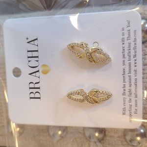 Bracha gold infinity studs